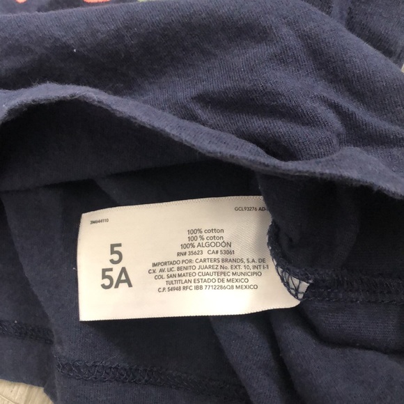 Bundle of Cat&Jack Sweatshirt, 4 Long Sleeve Shirts, 2 Leggings, 1 Jeans Sz 4/5 - Picture 6 of 16